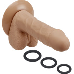 Pro Sensual Series 6 Inch Silicone Pro Odorless Dong - Tan