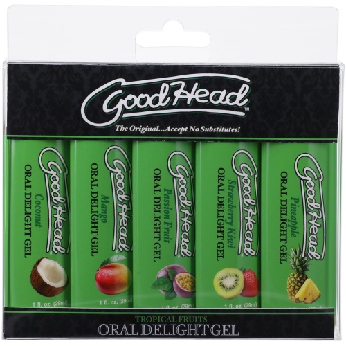 Goodhead - Oral Delight Gel - Tropical Fruits - 5  Pack - 1 Fl. Oz.