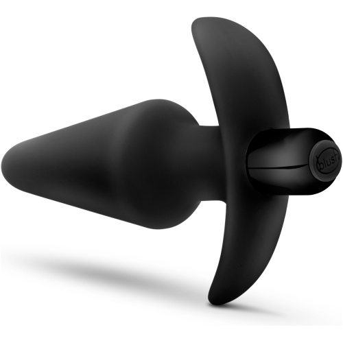 Anal Adventures Platinum - Silicone Vibrating Plug - Black