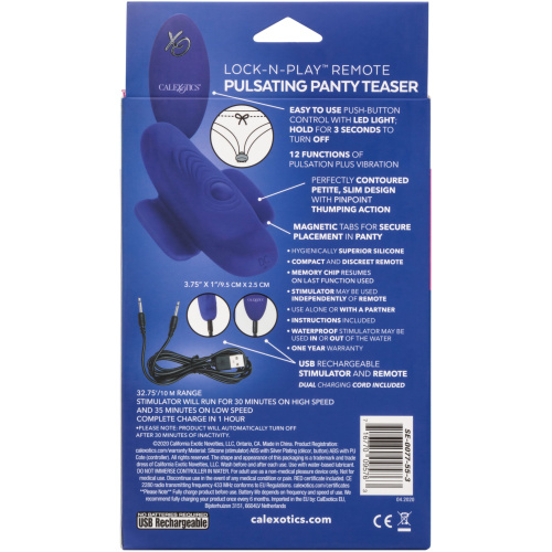 Lock-N-Play Remote Pulsating Panty Teaser