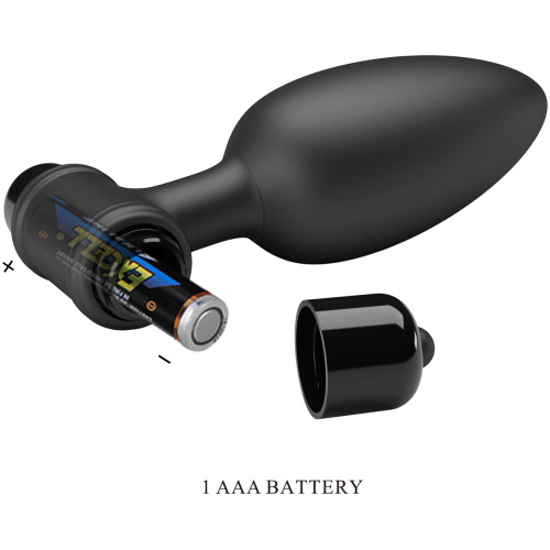 Pretty Love Vibra Butt Plug II - Black