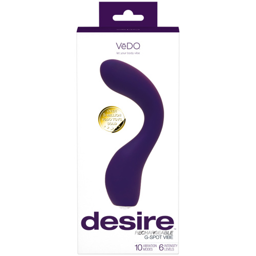 Desire Rechargeable G-Spot Vibe - Purple