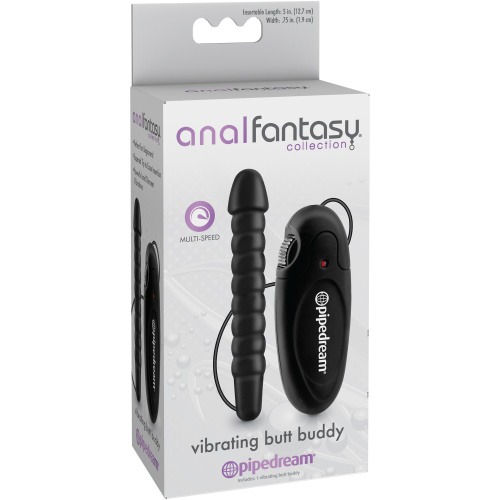 Anal Fantasy Collection Vibrating Butt Buddy - Black