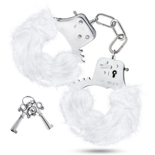 Temptasia - Plush Fur Cuffs - White