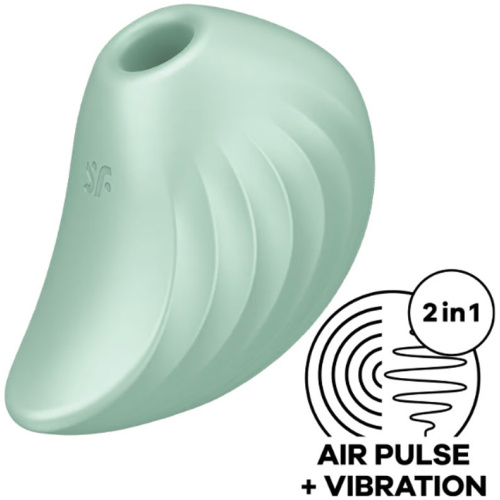 Satisfyer Pear Diver - Air Pulse Stimulator Plus Vibration - Mint