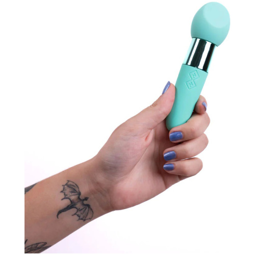 Rina Rechargeable Dual Motor Silicone 15- Function Vibrator - Green