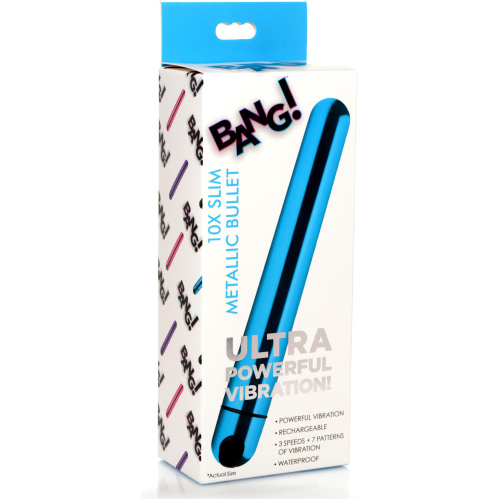 10x Slim Metallic Bullet - Blue