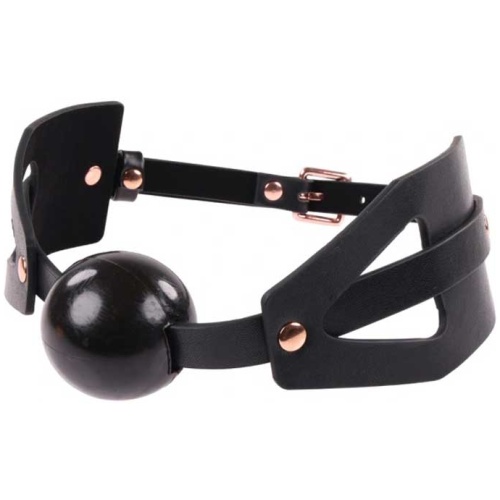 Brat Ball Gag - Black / Rose Gold