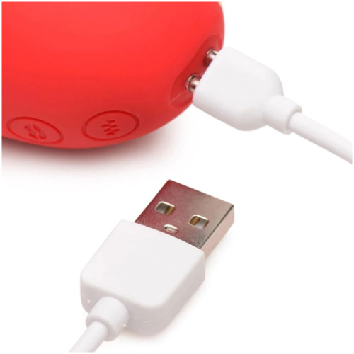 Shegasm 10x Heart Desire Silicone Suction Clit Stimulator - Red