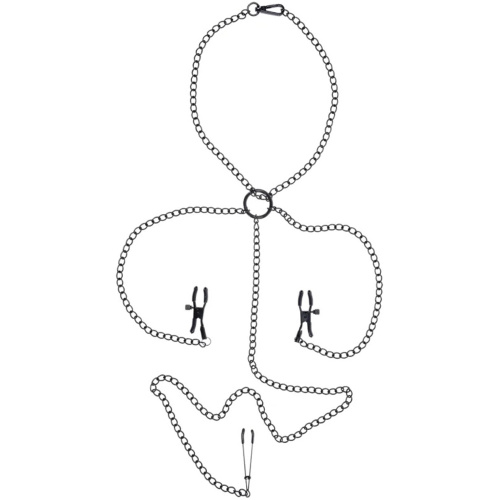 Saffron Nipple to Clit Set - Black