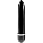 King Cock 7 Inch Vibrating Stiffy - Brown