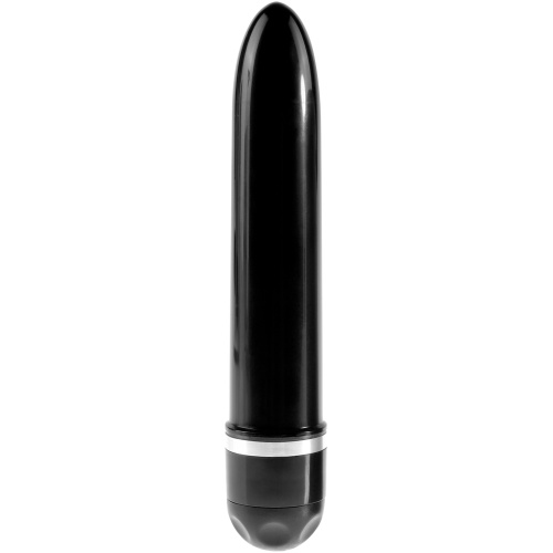 King Cock 7 Inch Vibrating Stiffy - Brown