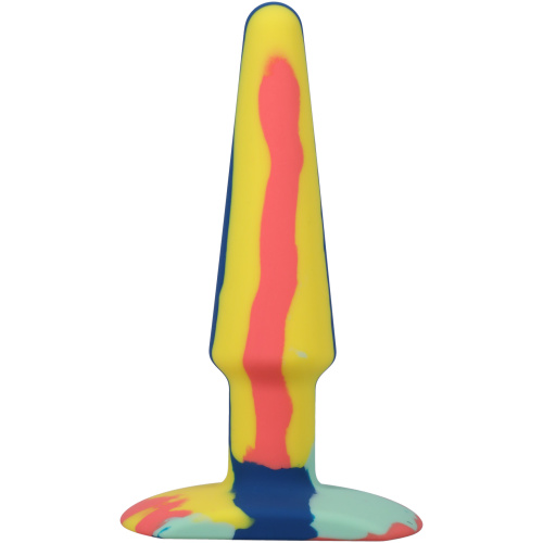 A-Play Groovy Silicone Anal Plug 5 Inch - Sunrise