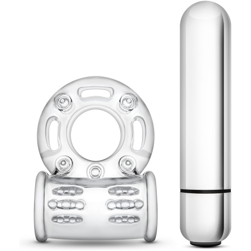 Stay Hard 10 Function Vibrating Bull Ring - Clear