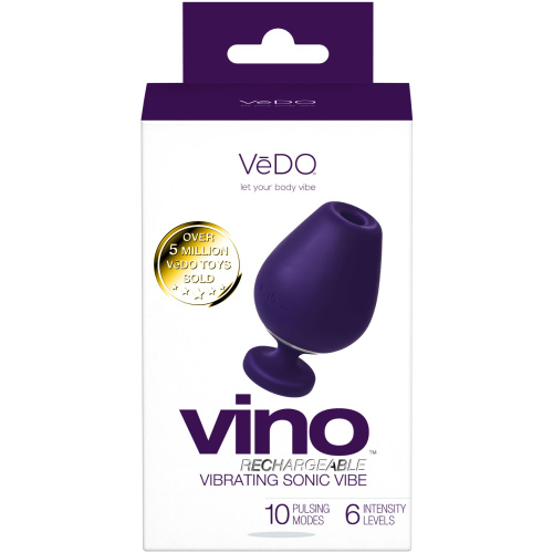 Vino Rechargeable Vibrating Sonic Vibe - Purple