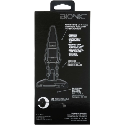 Bionic Beaded Rimming Probe - Black
