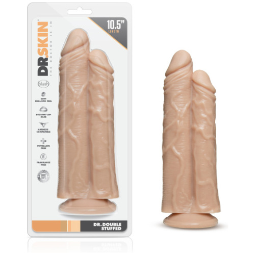 Dr. Skin - Double Trouble - Double Shaft Dildo - Vanilla