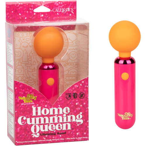 Naughty Bits Home Cumming Queen Vibrating Wand -  Orange/pink