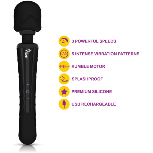 Obsession - Intense Wand Massager - Black