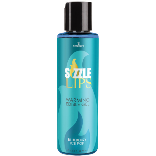Sizzle Lips - Blueberry Ice Pop - Warming Gel -  4.2 Fl Oz Bottle