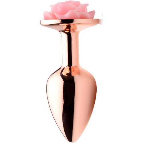 Pink Rose Gold Anal Plug - Small