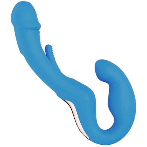 Harmony Duo App-Controlled Strapless Strap-on - Blue