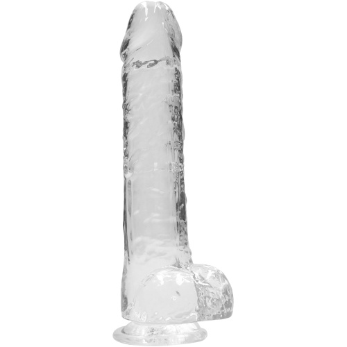 9 Inch Realistic Dildo With Balls - Translucent