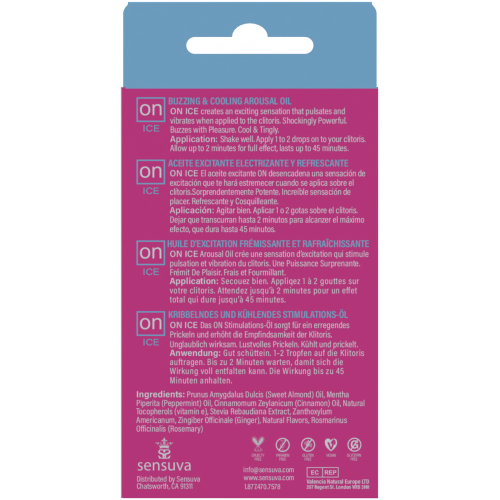 On Ice Buzzing and Cooling Female Arousal Oil - 5ml