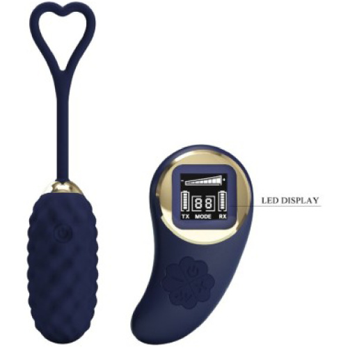 Vivian Remote Control Vibrating Egg - Blue