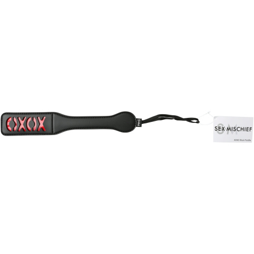Sex and Mischief Xoxo Paddle - Black