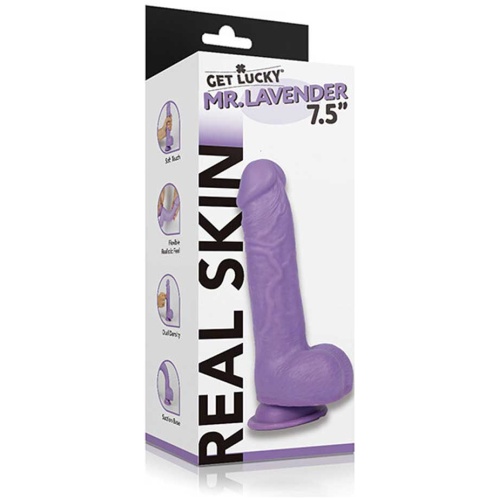 Get Lucky Ms. Lavender 7.5 Inch Dildo - Lavender