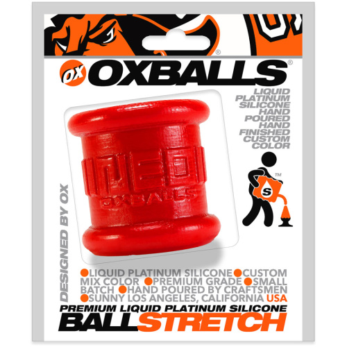 Neo 2 Inch Tall Ball Stretcher Squishy Silicone - Red