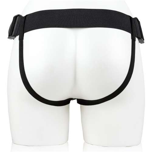 Hollow Strap-on Without Balls 8 Inch - Black