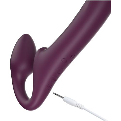 Bliss - Rotating Head Strapless Strap on - Red Wine