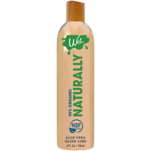 Wet 95% Organic Naturally - Aloe Based Lubricant 4 Oz