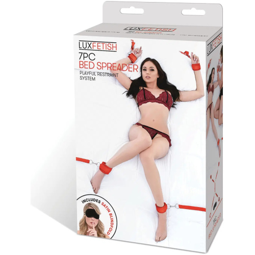 7 Pc Bed Spreader - Red
