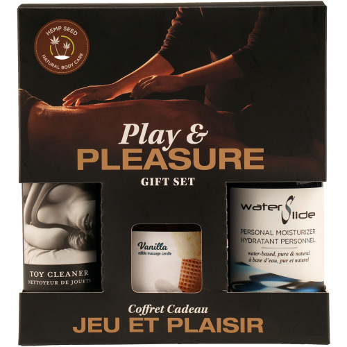 Hemp Seed by Night Play and Pleasure Gift Set - Vanilla