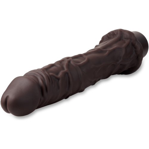 Dr. Skin Silicone - Dr. Richard - 9 Inch Vibrating Dildo - Brown