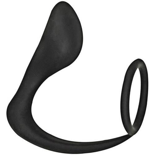 Commander Prostate Pleaser Cockring - Black