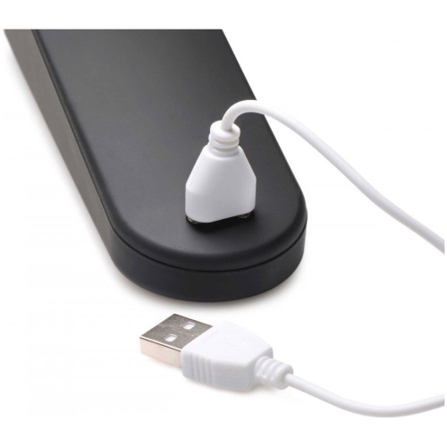 Thunder Wand 72x Silicone Heating Wand Massager - Black