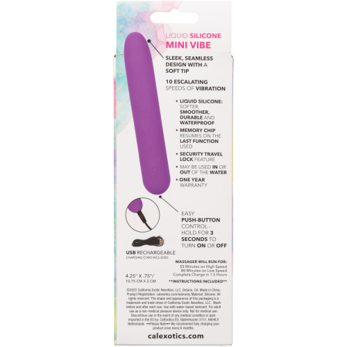 Bliss Liquid Silicone Mini G Vibe - Purple