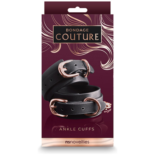 Bondage Couture - Ankle Cuffs - Black