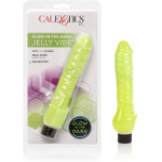 Glow-in-the-Dark Jelly Penis Vibe 7 Inches - Green