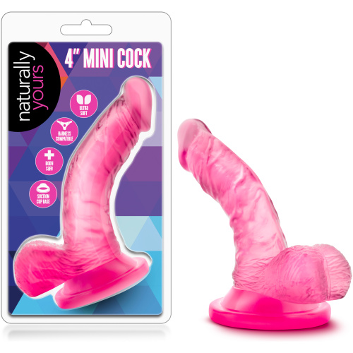 Naturally Yours - 4 Inch Mini Cock - Pink