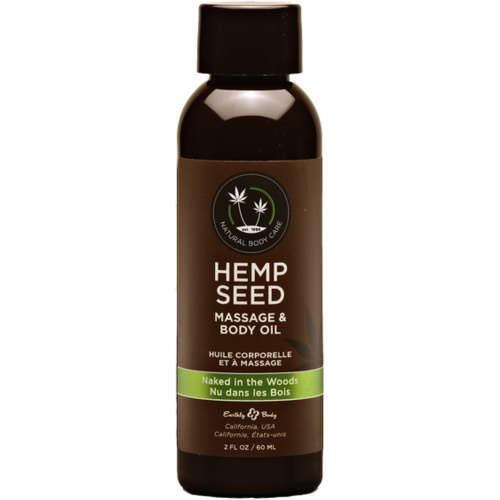 Hemp Seed Massage and Body Oil - Naked in the Woods - 2 Fl. Oz/ 60ml