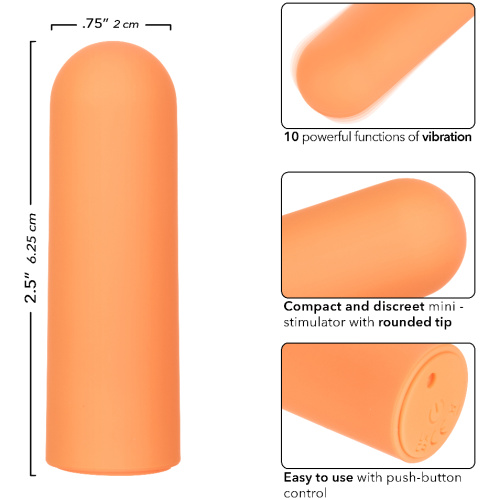 Turbo Buzz Rounded Mini Bullet - Orange