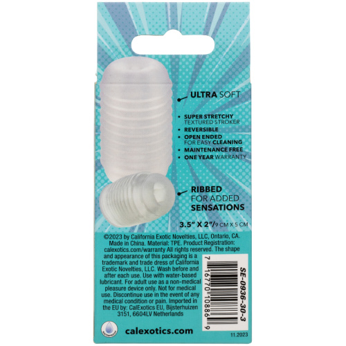 Pop Sock Ribbed - Clear
