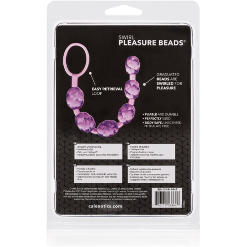 Swirl Pleasure Beads - Purple