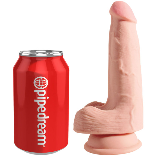 King Cock Plus Triple Density 5 Inch Cock With Balls - Flesh