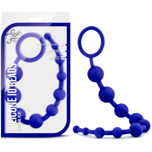Luxe Silicone 10 Beads - Indigo